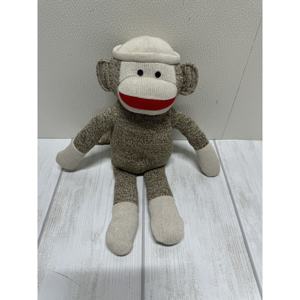 Sock Monkey Skippyjohn Jones Kohls  Cares Brown Knit Plush 14" Inch